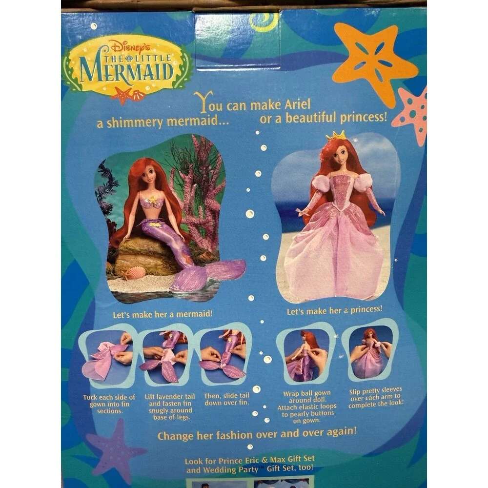 Disney Little Mermaid Princess Mermaid Ariel Doll NEW VINTAGE RARE 1997 Toy